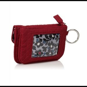 Vera Bradley Red Women's Jen Zip Id-Signature